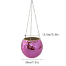 Retro Disco Ball Planter Basket Round Mirror Hanging Pot flower pot Wall Planter Pot Hangin Vase Desktop Decoration Balcony Vase