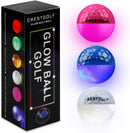 Crestgolf 闪光高尔夫球 夜光闪烁发光 LED 高尔夫球 – 六色可选