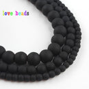 4/6/8mm Natural Matte Multicolor Hematite Stone Rubber Loose Round Beads for Accessories Jewellery Making Diy Bracelet 15"