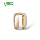 VISTOSO Gold Pendant For Women Pure 14K 585 Rose/white Gold Illusion-Set Miracle Plate Diamond Pendant Round Circle Fine Jewelry