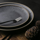 Exclusive KINGLANG Black Ceramic Dinner Plate Western Big Steak Plate Main Course Plate Dish Restaurant Wholesale Plates