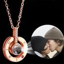 Custom Couples Photo Pendant Necklaces 100 Languages I Love You Necklace Projection Memory Lovers Jewelry