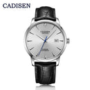 CADISEN Men Watches Automatic Mechanical Wrist Watch MIYOTA 9015 Top Brand Luxury Real Diamond Watch Curved Sapphire Glass Clock
