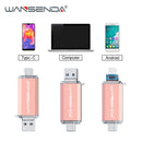 Wansenda OTG 3合1 U盘 USB3.0 & Type-C & Micro USB 512GB 256GB 128GB 64GB 32GB 16GB 闪存盘 优盘 U盘