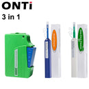 ONTi一键式光纤清洁笔可清洁2.5mm SC FC ST和1.25mm LC MU连接器，清洁次数超过800次