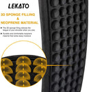 LEKATO LGS-1 Guitar Strap Adjustable 3D Sponge Filling Guitar Belts Acoustic Electric Guitar Strap Bass Belt 3.5" Wide 6 Picks