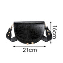 2022 Winter Leisure Saddle Small Shoulder Bags Handbags Women Famous Brands Female PU Leather Evening Day Clutches Messenger Bag