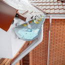 6"x20' Plastic Gutter Guard Plastic Mesh Guards Easy Install Gutters Cover