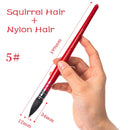 Handmade Watercolor Paint Brush Squirrel Nylon Hair Pointed Painting Brush Set for Watercolor Brush Painting Set Art Supplies
