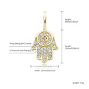 TOPGRILLZ 925 Sterling Silver New Hand Pendant High Quality Iced Out Cubic Zirconia Hip Hop Fashion Delicate Jewelry For Gift