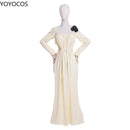 YOYOCOS Lady Dimitrescu Cosplay Costume Chatelain Alcina Biohazard Comtesse Sexy Cosplay Halloween Party Lady Vampire Necklace