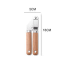 Kitchen Gadgets Wooden Handle Small Kitchenware Stainless Steel  Opener Baking Pizza Skin-Peeler Cheese Knife  Kitchenware Set