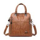 LANYIBAIGE New Women Backpack Multifunction Bags Designer High Quality Leather Women Crossbody Bag  School Bags Travel Backpacks