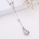 LIKGREAT Celtics Knot Wicca Triquetra Pendant Necklace Pearl Crystal Rhinestone Chain Choker Necklaces for Women Vintage Jewelry