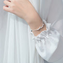 Modian Fashion Double Box Chain for Women Frosted Ball and Light Beads Sterling Silver 925 Bracelet Fine Jewelry 2020 Design