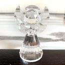 水晶玻璃天使雕像工艺品 可爱水晶天使摆件 家居桌面婚礼装饰 绝佳儿童圣诞礼物