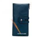 WESTAL Women's Wallet Luxury Genuine Leather Female Wallet Women's Purse Leather Womens Purses Coins and Card Wallets Clutch Bag