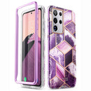 For Samsung Galaxy S21 Ultra Case 6.8" (2021) I-BLASON Cosmo Full-Body Glitter Marble Cover WITHOUT Built-in Screen Protector