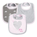 Honeyzone 3pc/lot 100% Cotton Baby Girls Bibs Pink Flamingo Print Baby Towel Bandanas Scarf Children Cravat Infant Towel
