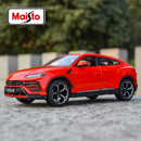 美驰图 1:24 兰博基尼 Urus SUV 红色静态合金汽车模型收藏玩具