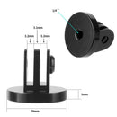 适用于Gopro三脚架支架适配器1/4螺纹适配器CNC铝合金，兼容Go Pro Hero 9 8 7 6 5 4 3+运动相机配件