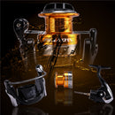 New High Quality Double Spool Fishing Reel Stainless Steel Ball Bearing Fishing Feeder Spinning Reel For Carp Fishing