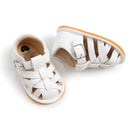 Summer Newborn Shoes Baby Boys Sandals Soft Leather Bebe Boys Prewalker Soft Sole Genuine Leather Beach Sandals 4 Colors