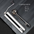 RECAFIMIL Manual Ceramic Coffee Grinder Stainless Steel Adjustable Coffee Bean Mill Clean Kitchen Tools Portable Conical Grinder