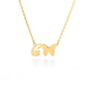 Butterfly Initial Necklace For Women Stainless Steel Gold Chain A-Z Letter Necklace Pendant Bijoux Femme 2020 Boho Jewelry Gift