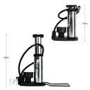 WEST BIKING 120PSI Bicycle Pump Fit Presta Schrader Aluminum Alloy Bike Inflator Foot Pedal Portable Floor Air Inflator Pump
