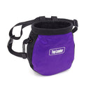 Rock Climbing Chalk Bag with Belt and Zipper Pocket for Fitness GYM Weight Lifting Hunting Bouldering Magnesia Sack Black Color