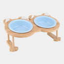 Ceramic Cat Bowl Dog Bowl Single And Double Pet Bowl Cat Dog Feeder Water Bowl With Stand Feeding Dish Food Bowl Pets Supplies