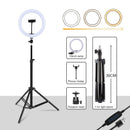 Dimmable Ring Light Selfie LED Round Lamps USB With Phone Holder 1.6M Tripod Stand For Tiktok Video Light Makeup Photography Set