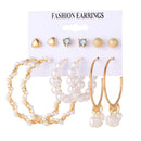 2020 Vintage Women Drop Earrings Set Bohemia Acrylic Tassel Pearl Alloy Long Pendant Earrings Geometric Jewelry Party Gift