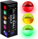 Crestgolf 闪光高尔夫球 夜光闪烁发光 LED 高尔夫球 – 六色可选
