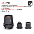 DT SWISS FreeHub dt240 350 1700 Caps MTB Bicycle Hubs Converters Mountain Bike End  Adapter QR Or THRU  Adaptor HG/XD/MS BOOST