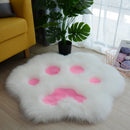 Cute Cat Paw Pattern Soft Plush Carpet Home Sofa Coffee Table Floor Mat Bedroom Bedside Decorative Carpet