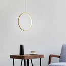 Minimalist  Modern LED Chandelier Lights round ring Circle Pendant Lamp Home For Living Room Lighting Indoor Fixture