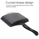 TEENRA Wave Bottom Maifanite Stone Egg Rolling Pan Non-stick Egg Frying Pan Bacon Hot Dog Eggs Maker For Breakfast Kitchen Tools