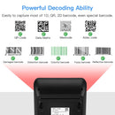 Eyoyo 2D Desktop Barcode Scanner, Omnidirectional Hands-Free Wired USB Big Barcode Reader 1D QR Screen Barcodes Scanning Scanner