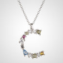 ANDYWEN 925 Sterling Silver 26 Letters Gold Initial  A B Pendant Necklace Thin Long Chain Adjustable Mini P G CZ Jewelry