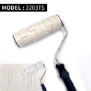 2pcs Paint Roller Decorative Patterned Wall Painting Tools Rubber Protection Stamp Polyurethane Textured Pottery Wheel