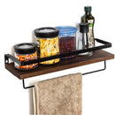Wall Shelf Wood Floating Rack Wall Decoration Multifunction Storage Holder Shelf Rack Decorative For Kitchen/ Bedroom Frame