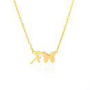 Butterfly Initial Necklace For Women Stainless Steel Gold Chain A-Z Letter Necklace Pendant Bijoux Femme 2020 Boho Jewelry Gift