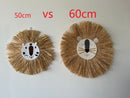 INS Nordic Hand woven Cartoon Lion Hanging Decorations Cotton Thread Weaving Animal Head Ornament Children room Wall Hanging