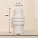 Nordic Ins Creative Ceramics Vase Home Ornaments White Vegetarian Flower Pot Vases Home Decorations Craft Gifts