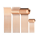 Tableware Gold Stainless Steel Cutlery Set 18/10 Travel Cutlery Silverware Dinner Knife Fork Spoon Flatware Set Dishwasher Safe