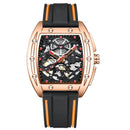 2020 new AILANG automatic mechanical men military luxury brand-name business hollowed out waterproof gents watches Rubber strap