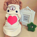 Cute Dog Clothes For Small Dog Cotton Clothing Coat Hoodies For Chihuahua Pets Dogs Warm Clothes Pajamas Love Bear Costume 30S1