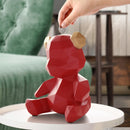 Piggy Bank Teddy Bear Figurines Money Box Gift Wedding Storage Box Money For Children Coins Holders Box Kids Toy Coin Bank